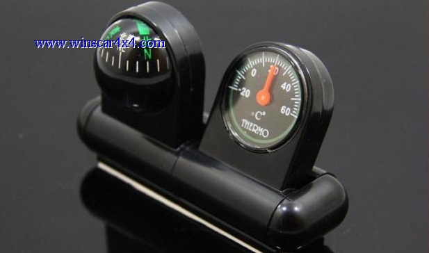 Car Compass and Thermometer 2 In 1